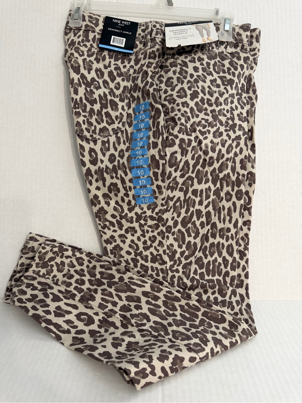 Nine West Gramercy Skinny Ankle Leopard Print Pants